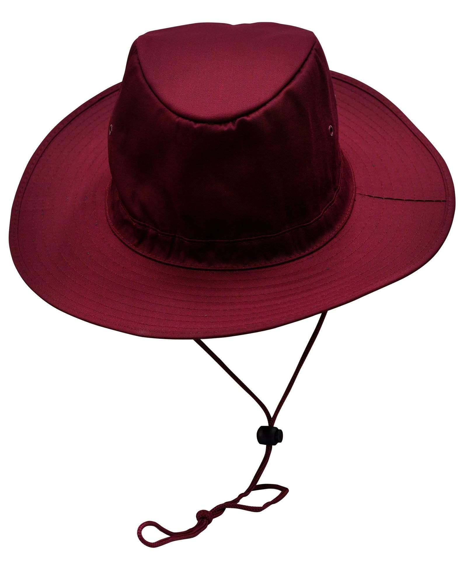 Winning Spirit Active Wear Maroon / S Slouch Hat With Break-away Clip Strap H1026